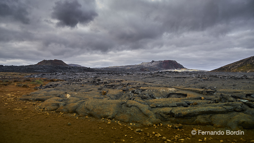 Eruption of volcano Fagradalsfiall , August 2022 - ICELAND  