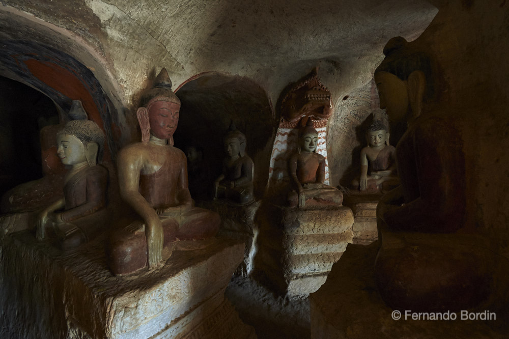 Rock-cut underground caves at Hpo Win Daung